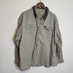 Woolrich Lightweight Gray Shirt Jacket Versatile Comfort